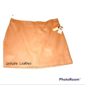 Genuine leather skirt new with tags